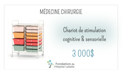 Chariot de stimulation cognitive et sensorielle